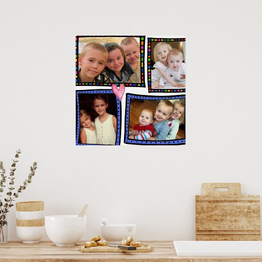 Foto-Collage Poster (Küche)