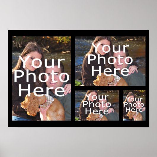 Foto Collage Poster, Vier Bilder Poster (Vorne)