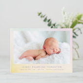 Foto Collage Regenbogengeburt Ankündigung (Stehend Vorderseite)