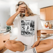 Foto Collage Retro Foto Bachelorette Bestie T-Shirt