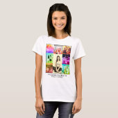 Foto Collage Retro Foto Bachelorette Bestie T T-Shirt (Vorne ganz)