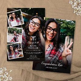 Foto Collage RN Krankenpflege Graduierungsparty Einladung