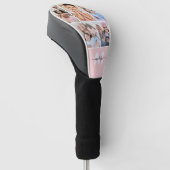 Foto-Collage Rosa Monogramm Bild Golf Headcover (angewinkelt)