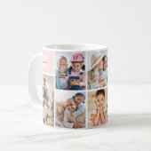 Foto-Collage Rosa Monogramm Bild Kaffeetasse (Vorderseite Links)
