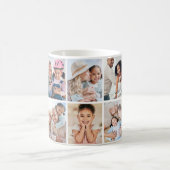 Foto-Collage Rosa Monogramm Bild Kaffeetasse (Mittel)