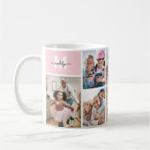 Foto-Collage Rosa Monogramm Bild Kaffeetasse (Links)