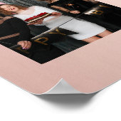 Foto-Collage Rose Gold BESTE FREUNDIN Poster (Ecke)