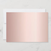 Foto-Collage Rose Gold Save The Date (Rückseite)