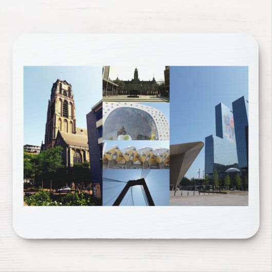 Foto Collage Rotterdam 1 Mousepad (Vorne)