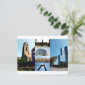Foto Collage Rotterdam 1 Postkarte (Stehend Vorderseite)