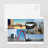 Foto Collage Rotterdam 2 Postkarte (Vorne/Hinten)