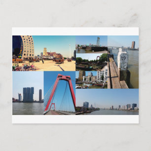 Foto Collage Rotterdam 2 Postkarte
