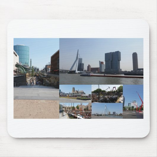 Foto Collage Rotterdam 3 Mousepad (Vorne)