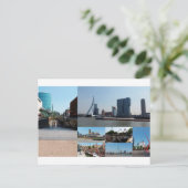 Foto Collage Rotterdam 3 Postkarte (Stehend Vorderseite)