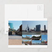 Foto Collage Rotterdam 3 Postkarte (Vorne/Hinten)