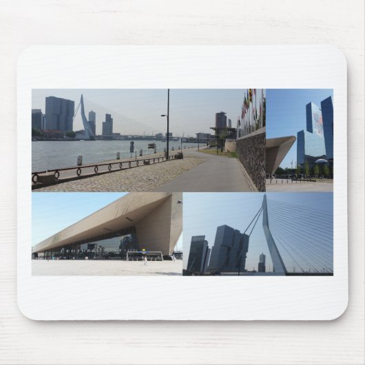 Foto Collage Rotterdam 4 Mousepad (Vorne)