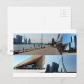 Foto Collage Rotterdam 4 Postkarte (Vorne/Hinten)