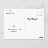 Foto Collage Rustic Wir sind Familie Postkarte (Rückseite)