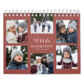 Foto-Collage rustikale Terrakotta Monogramm Kalender (Titelbild)