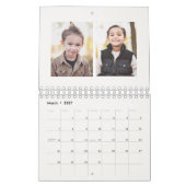 Foto Collage rustikales Monogramm Foto Kalender (Mär 2027)