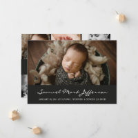 Foto Collage Schwarzer Neugeborener Junge Unisex G