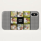 Foto-Collage | schwarzes u. weißes Case-Mate iPhone Hülle (Rückseite (Horizontal))