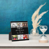 Foto Collage Script Black Family Keepake Sprichwor Fotoplatte (InSitu)