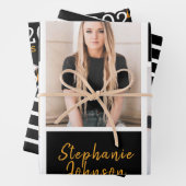 Foto Collage Senior Abschluss Geschenkpapier Set (Beispiel)