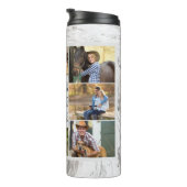 Foto Collage Sie sind die eine graue Marmor Thermosbecher (Nach rechts gedreht)