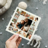 Foto Collage Simple Frame Family Danke Karte