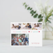 Foto Collage Social diststantive bleibe Zuhause Fa Postkarte (Stehend Vorderseite)