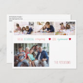 Foto Collage Social diststantive bleibe Zuhause Fa Postkarte (Vorne/Hinten)