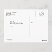 Foto Collage Spanisch Rustikale Hochzeit "Gracias" Postkarte (Rückseite)