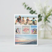 Foto Collage St Tropez Familie Freunde Urlaub Postkarte (Stehend Vorderseite)