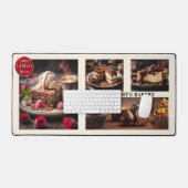 Foto Collage Süßgebäck Schokolade Kuchen Schreibtischunterlage (Tastatur & Maus)