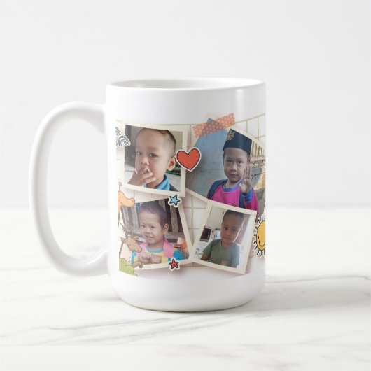 Foto-Collage-Tasse Kaffeetasse (Links)