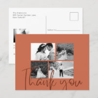 Foto Collage Terracotta Elegante Hochzeit Vielen D