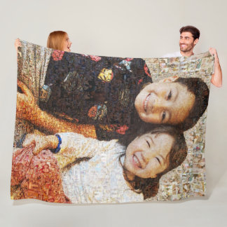 Foto Collage Throw, Fleece & Sherpa Blanken