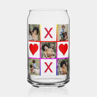 Foto Collage Tic Tac Toe Hugs Kisses Vathers Day Dosenglas