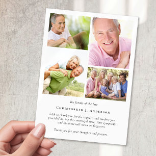 Foto-Collage-Trauer-Dankeskarten Dankeskarte