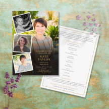 Foto-Collage Trauer-Gottesdienst-Erinnerungs-Ordnu