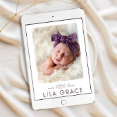 Foto Collage Unsere kleine Liebe Geburtserklärung Ankündigung