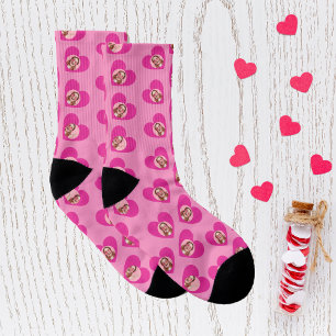 Foto Collage Valentine's Day Heart Socken