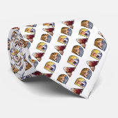 Foto Collage Vater Vatertagsmuster Krawatte (Gerollt)