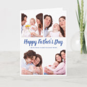 Foto Collage Vatertag Karte (Vorderseite)