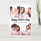 Foto Collage Vatertag Karte (Vorderseite)