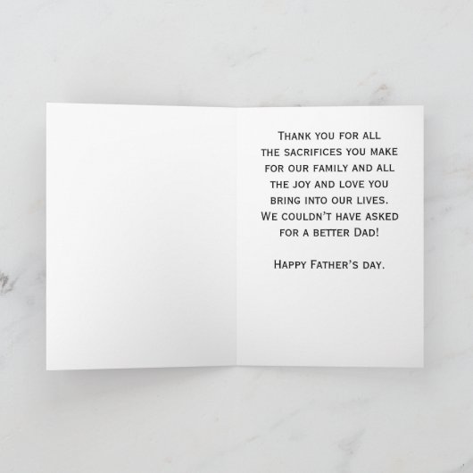 Foto Collage Vatertag Karte (Innenseite)