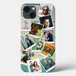 Foto Collage Vintage Holzplanks Case-Mate iPhone Hülle