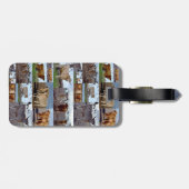 Foto-Collage von Hochlandkühen, Gepäckmarke Gepäckanhänger (Rückseite horizontal)