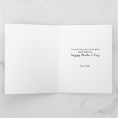 Foto Collage Watercolor Soft Floral Editable Card Karte (Innenseite)